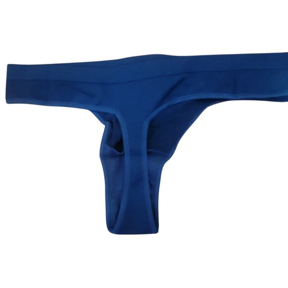 3 PK Black/Gray/Navy Thong Seamless Soft & Cool Women's Mid Rise Underwear - Picture 4 of 8